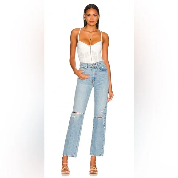 Free People - Intimately FP Night Rhythm Corset Bodysuit in Ivory Size S - Picture 4 of 5